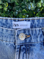 Zara Light Wash Wide-Leg Jeans