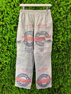 Snowflake Print Cargo Pants
