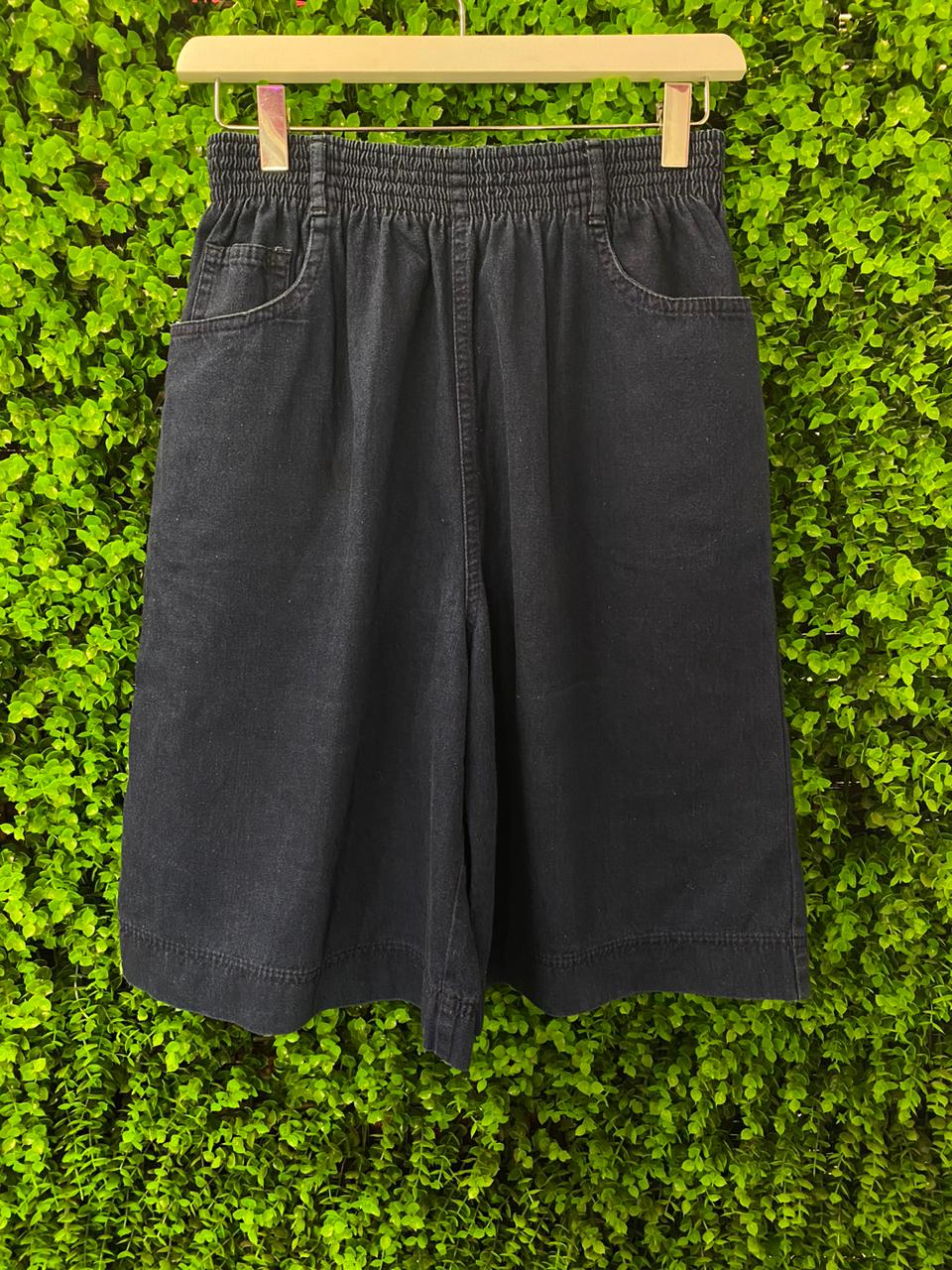 Vintage Woolworths Navy Denim Culotte Shorts
