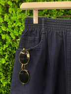 Vintage Woolworths Navy Denim Culotte Shorts