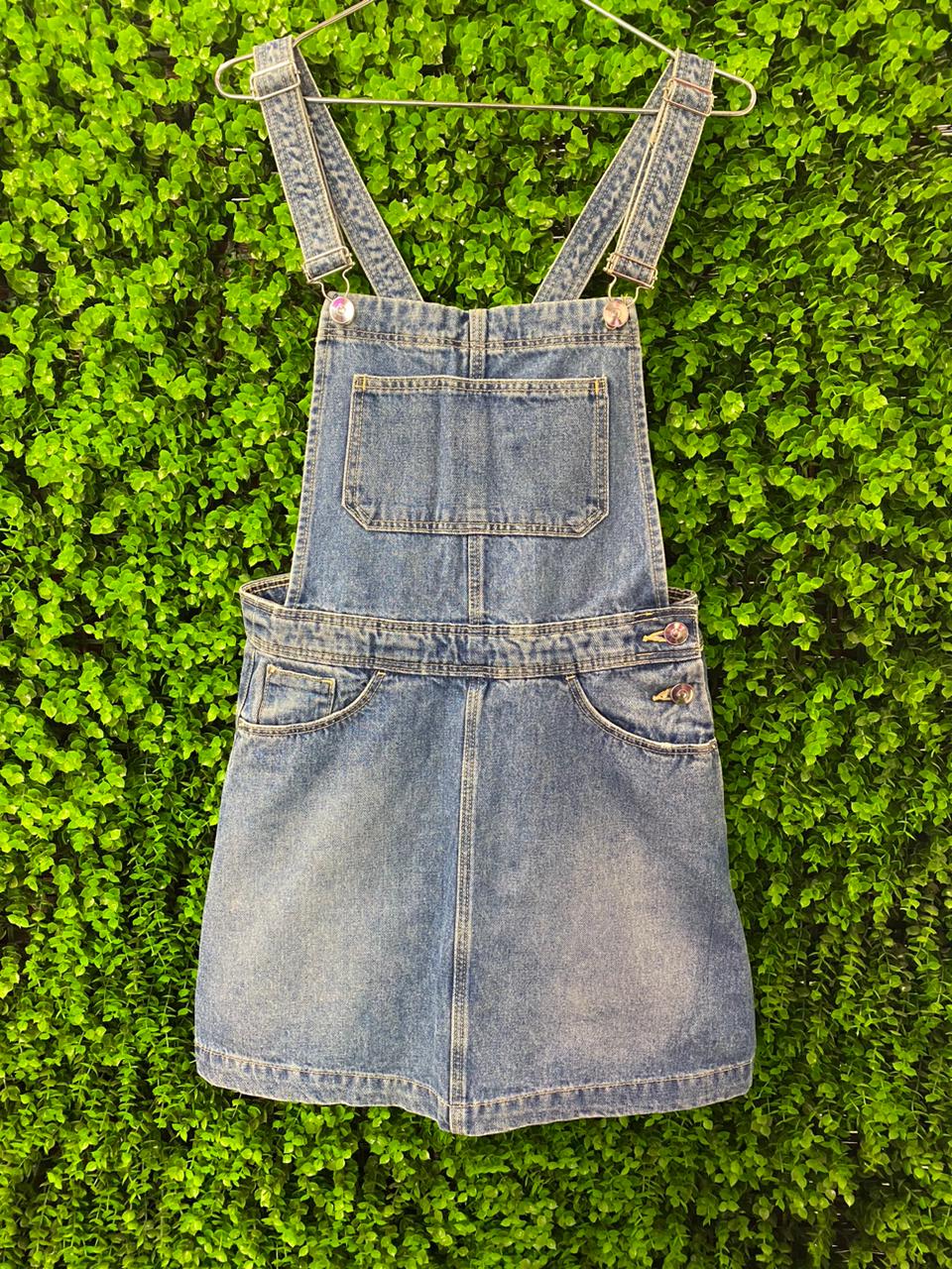 Denim Pinafore Dress