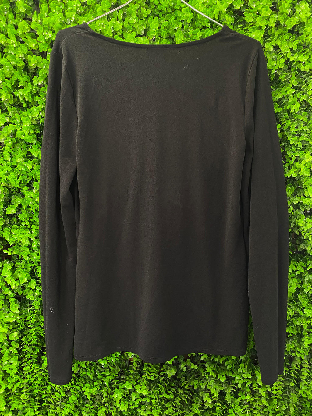 Witchery Black Twist Front Long Sleeve Top