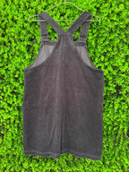 Charcoal Corduroy Pinafore Dress