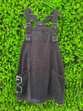 Charcoal Corduroy Pinafore Dress