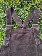 Charcoal Corduroy Pinafore Dress