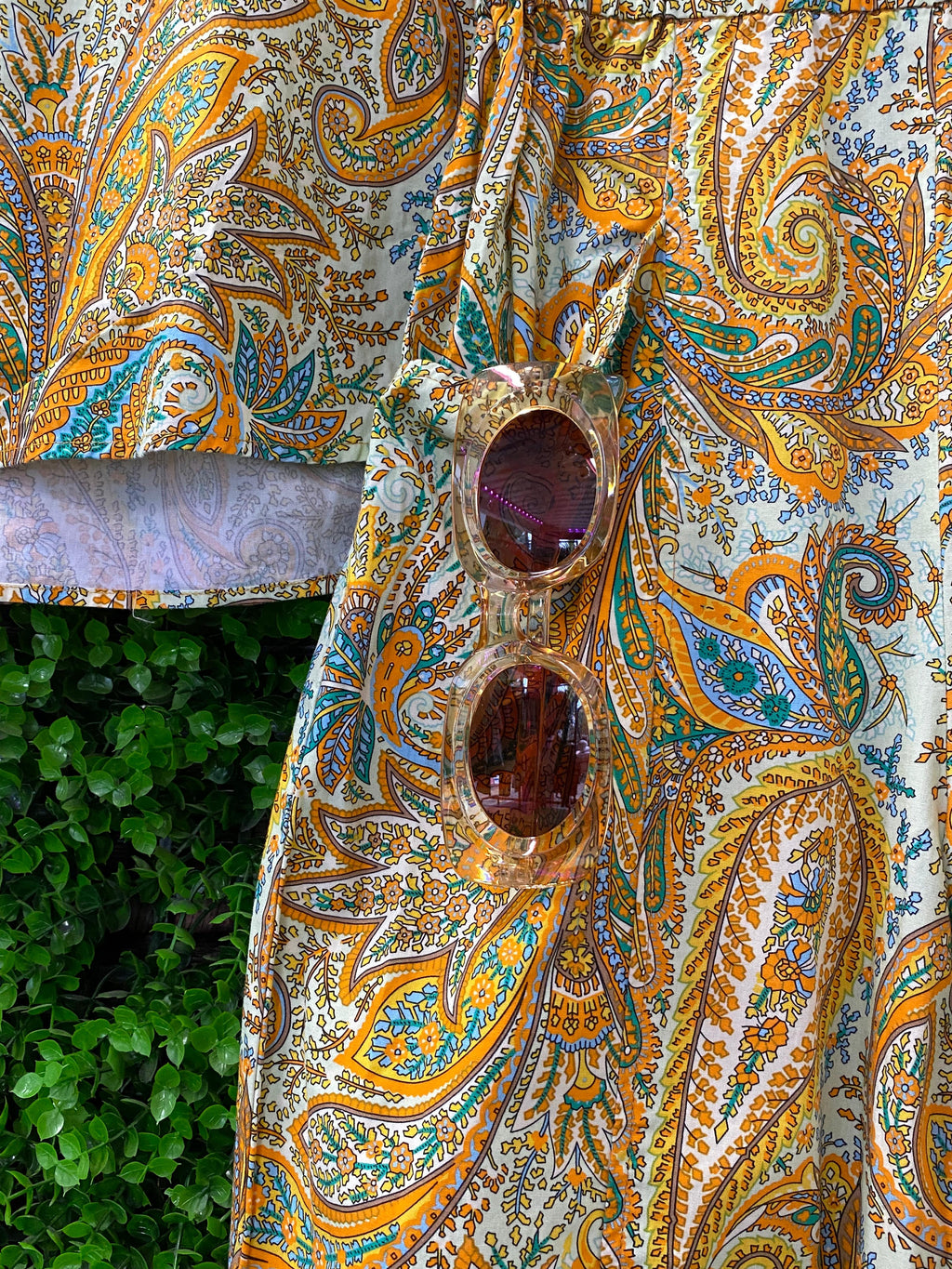 Zara Paisley Print Two-Piece Set