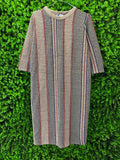 Zara Striped Knit Midi Dress