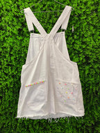 One-of-a-Kind Labubu Embellished Denim Pinafore Dress
