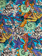 Abstract Tropical Print Short-Sleeve Shirt