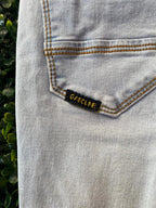 Gasoline Light-Wash Distressed Slim-Fit Jeans