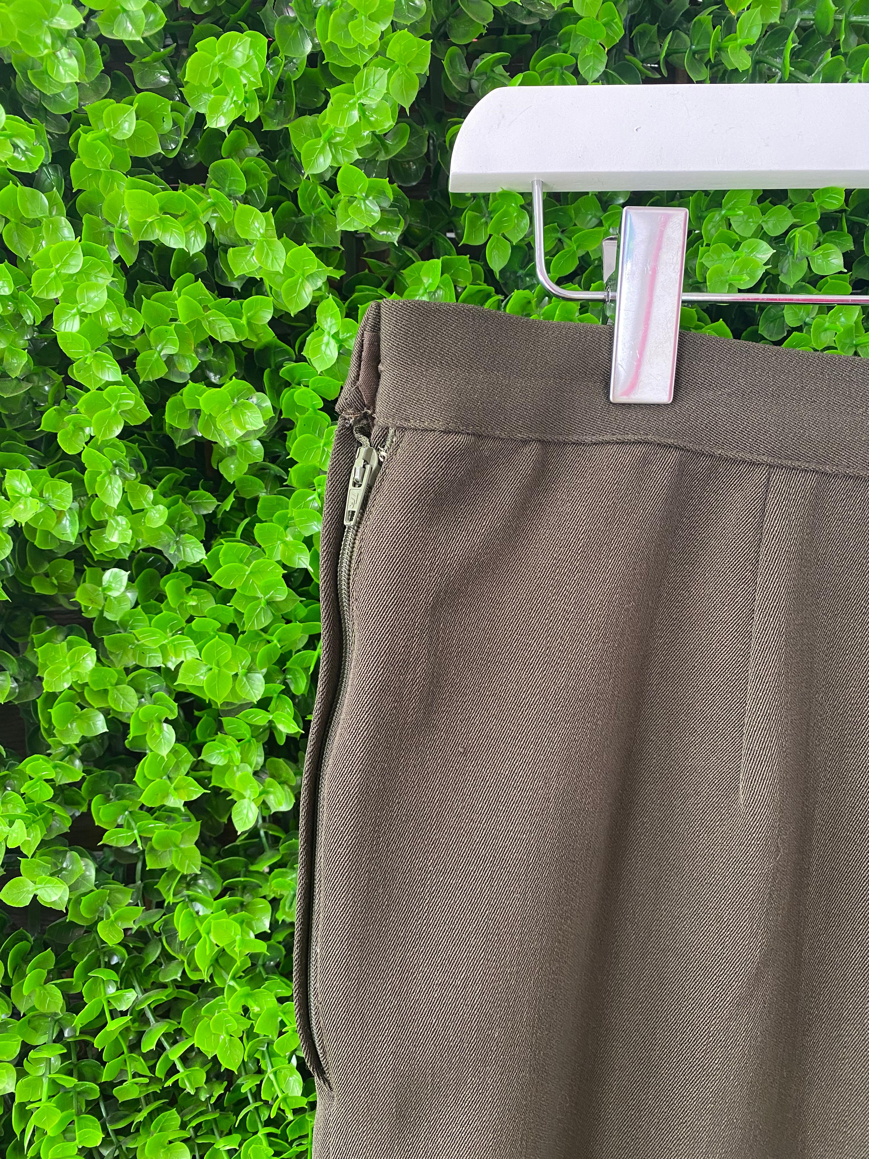 Vintage Marks & Spencer Charcoal Olive Stirrup Trousers