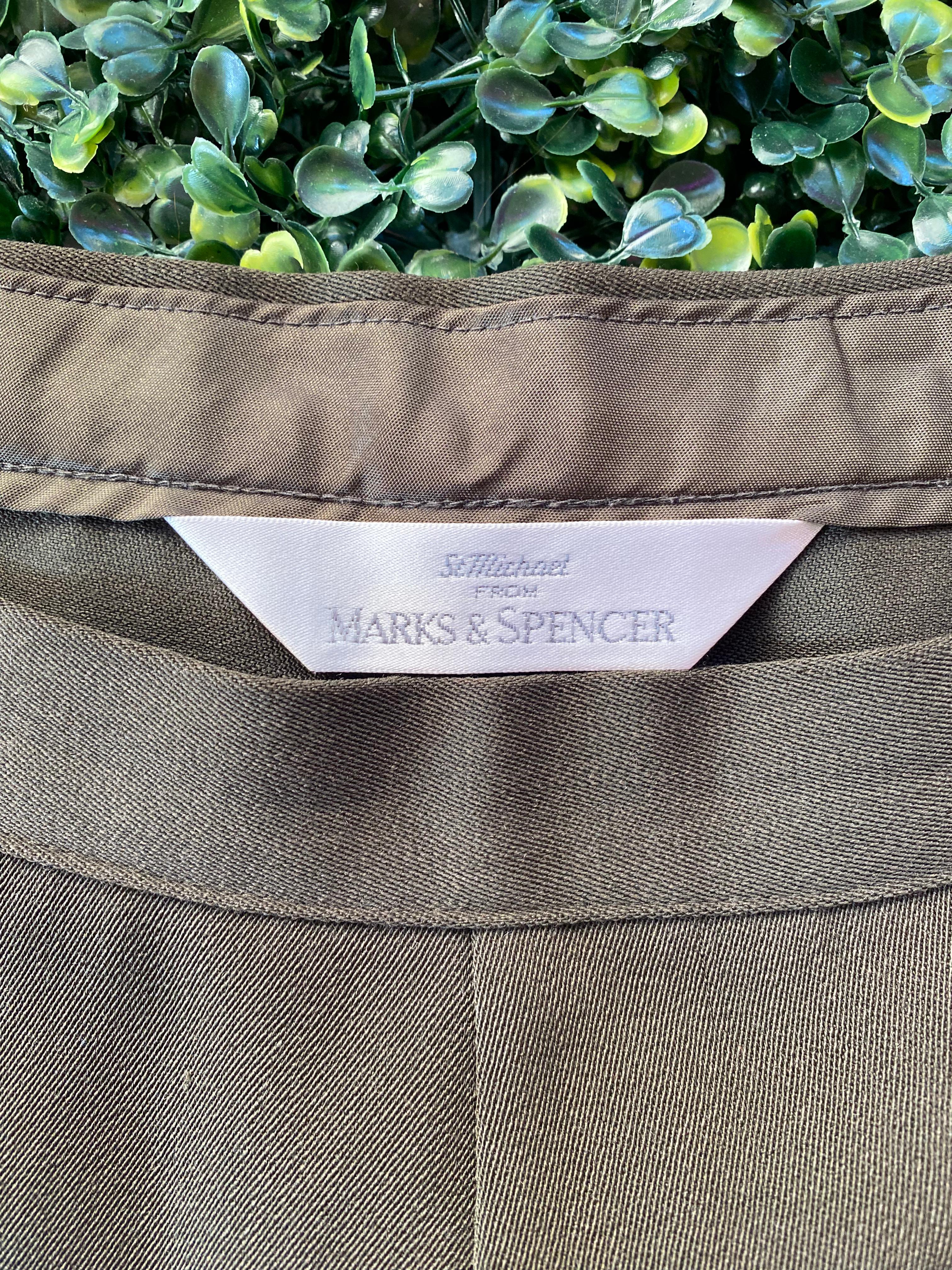 Vintage Marks & Spencer Charcoal Olive Stirrup Trousers