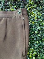 Vintage Marks & Spencer Charcoal Olive Stirrup Trousers