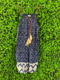 Navy Boho Print Jumpsuit with Pockets