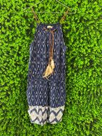 Navy Boho Print Jumpsuit with Pockets