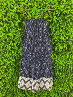 Navy Boho Print Jumpsuit with Pockets