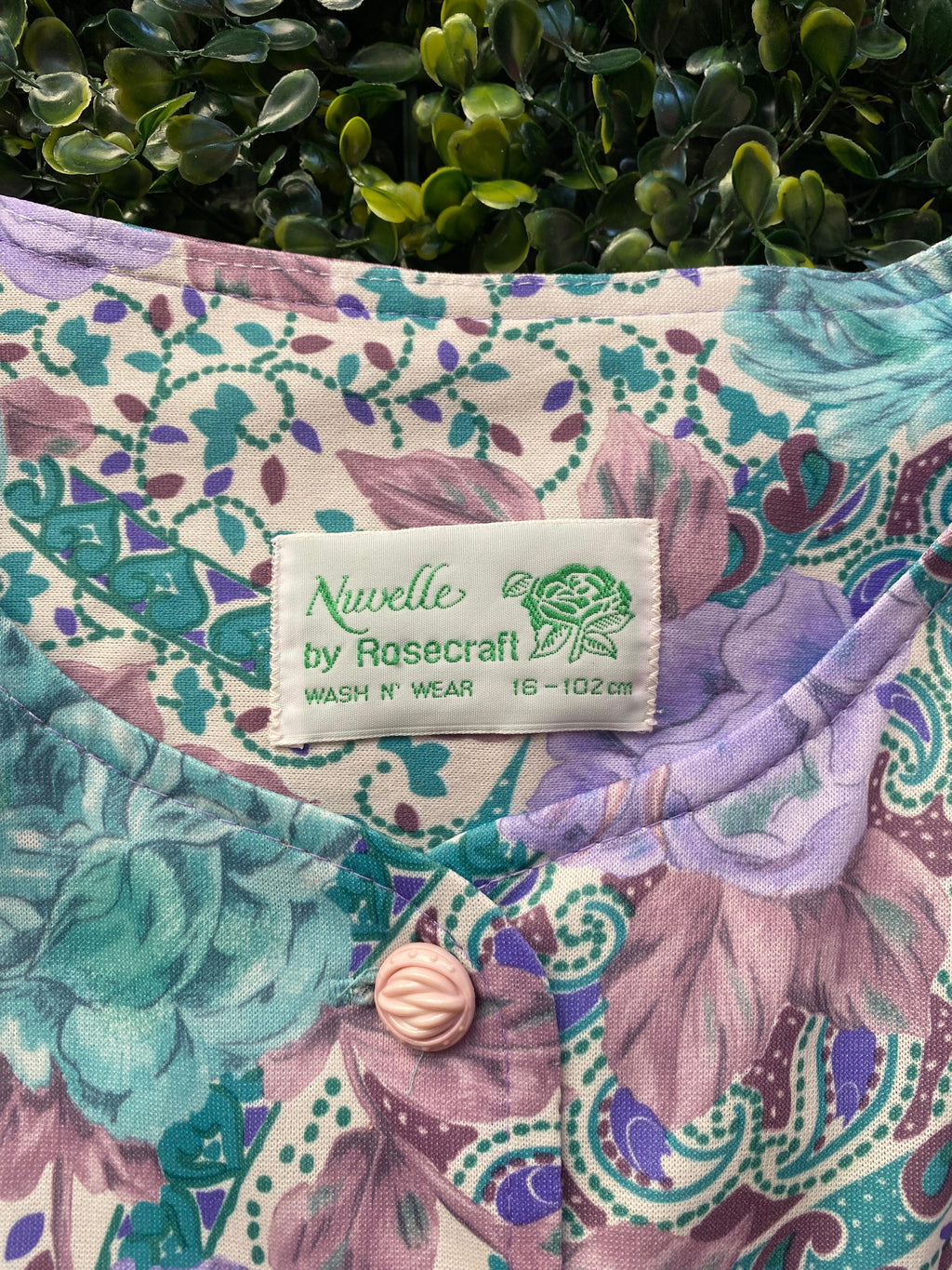 Vintage Nuvelle by Rosecraft Floral Two-Piece Skirt Set