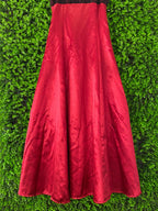 Red and Black Satin Formal Maxi Dress