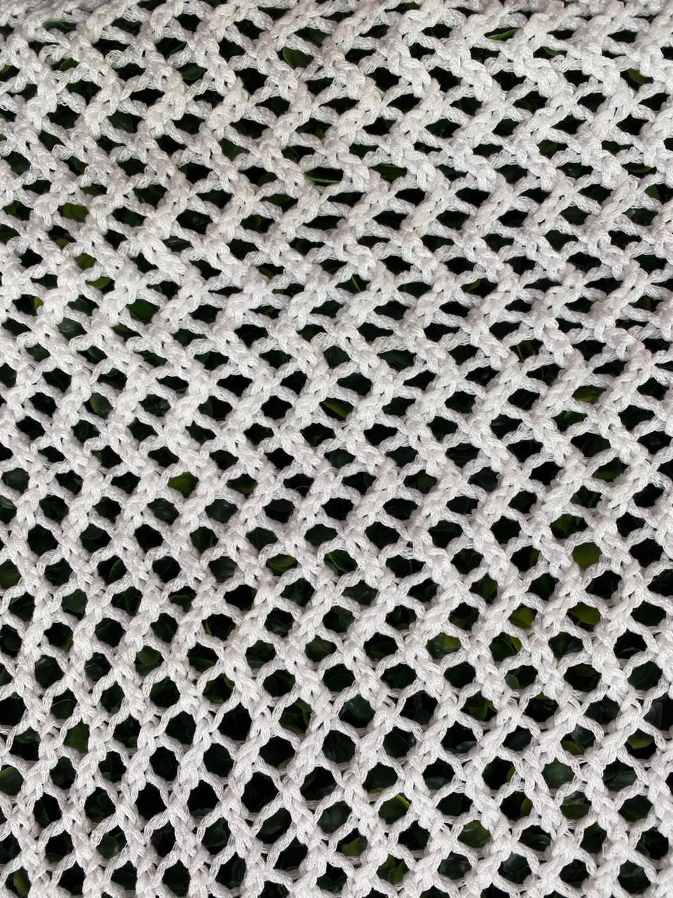 Edition White Open-Knit Sweater