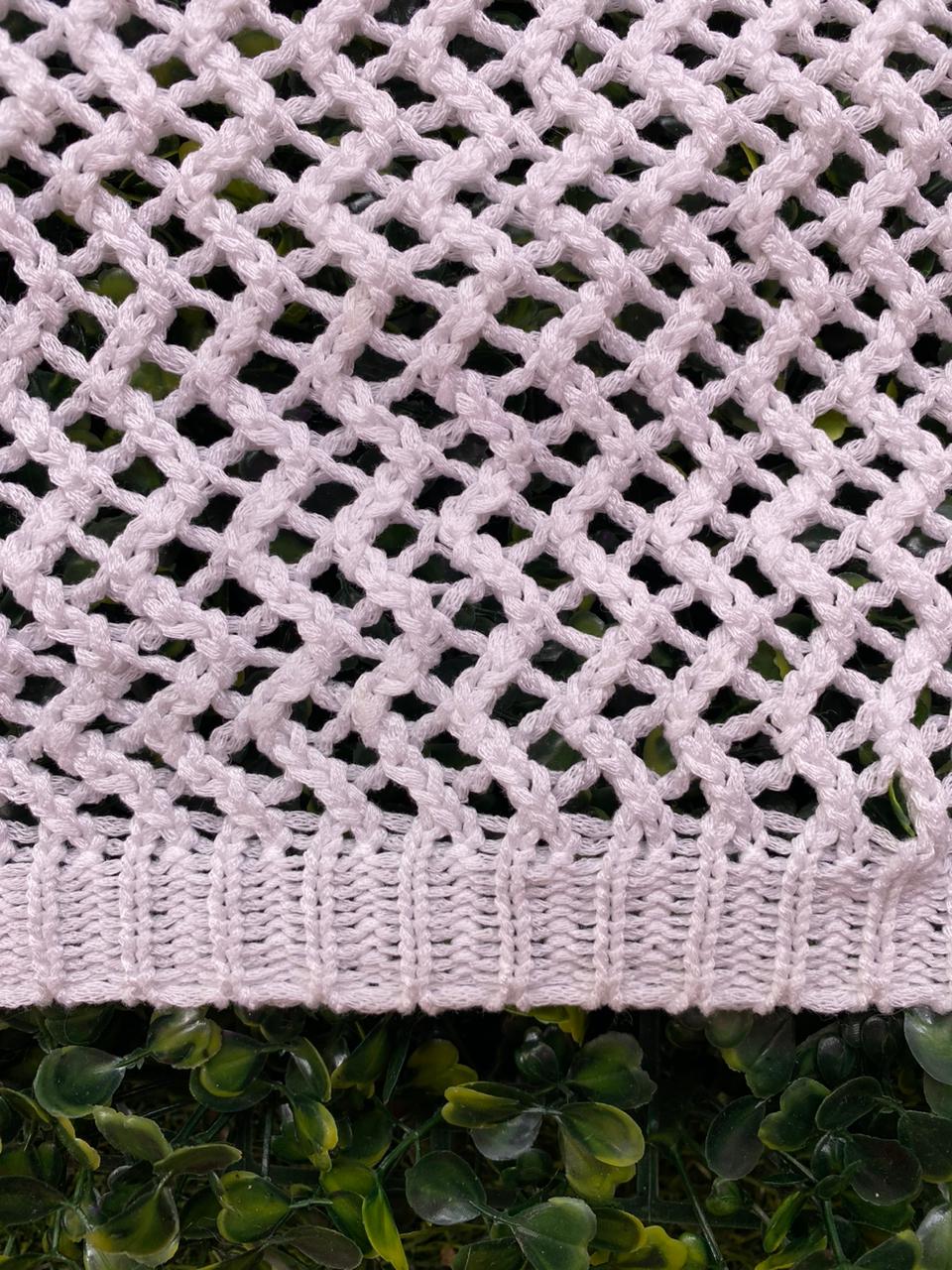 Edition White Open-Knit Sweater
