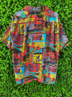 Colourful Abstract Print Short-Sleeve Shirt
