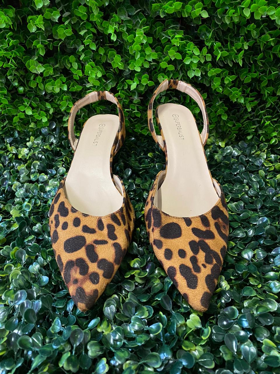 Superbalist Leopard Print Slingback Flats