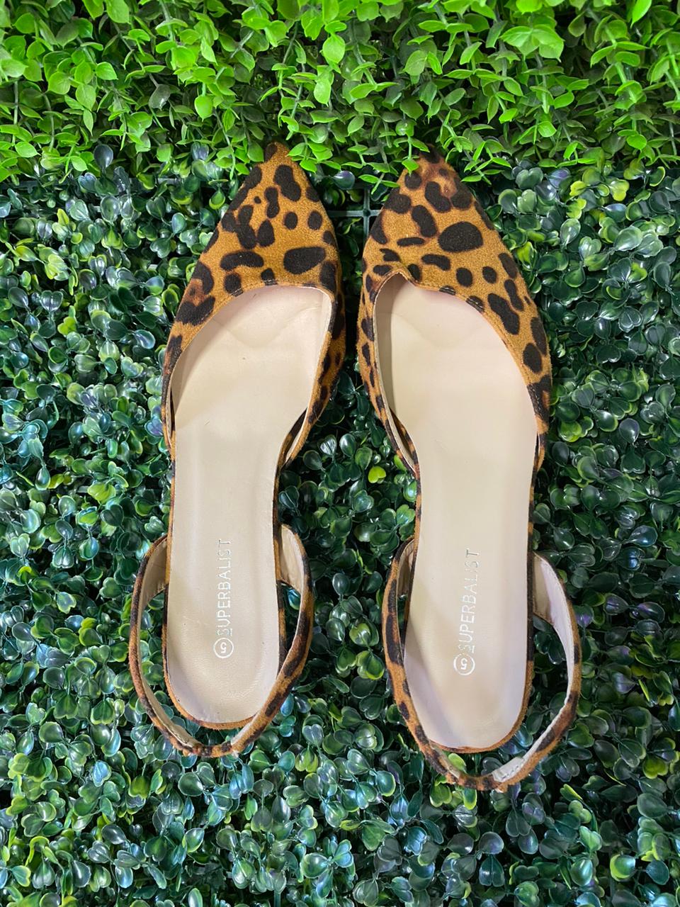 Superbalist Leopard Print Slingback Flats
