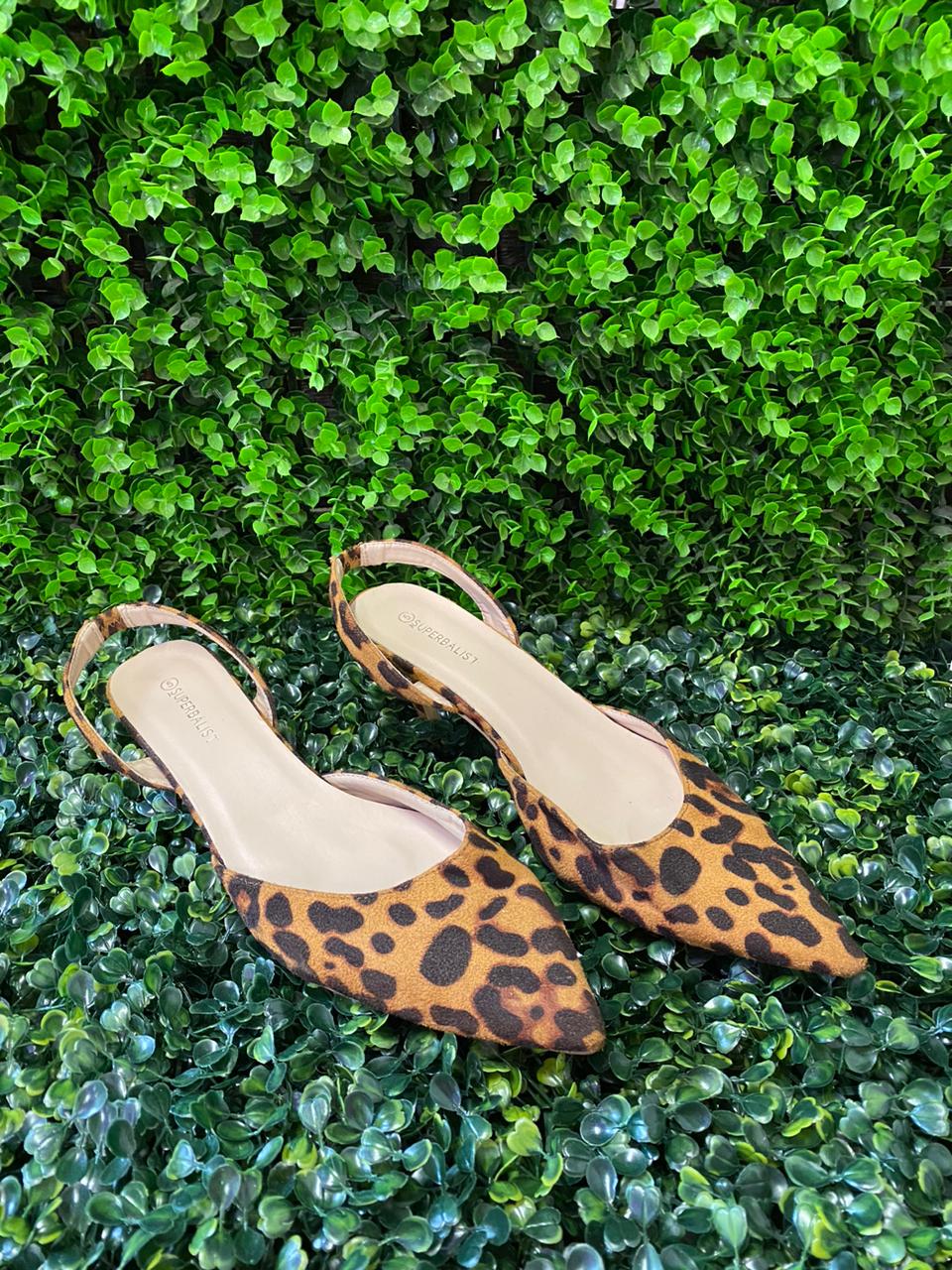 Superbalist Leopard Print Slingback Flats