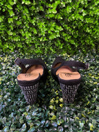 Black Pointed Slingback Heels