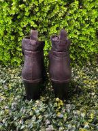 Rubi Black Leather Ankle Boots