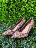 Promad Floral Pointed-Toe Heels