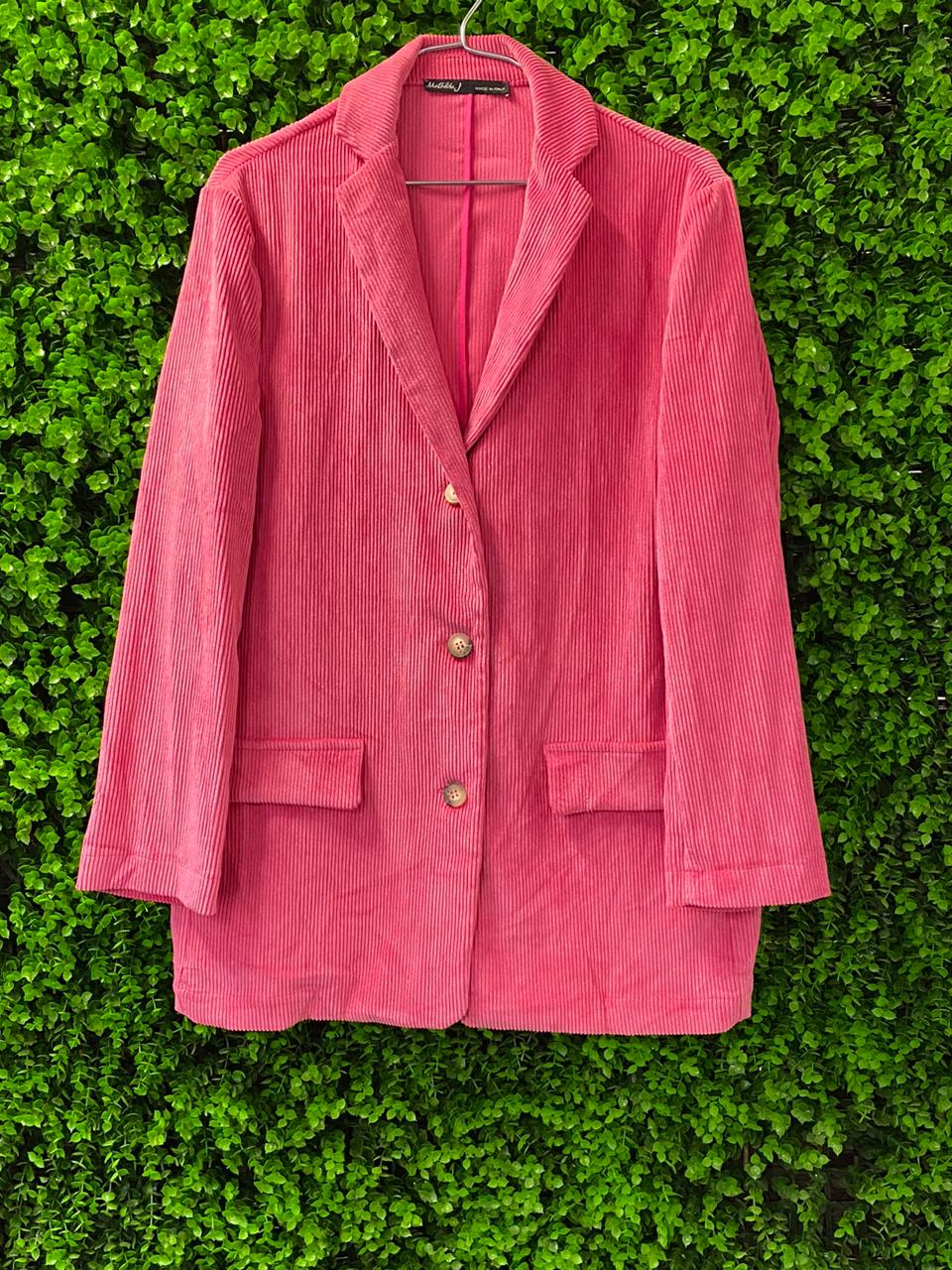 Mathilda J Pink Corduroy Blazer