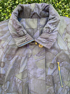 Abstract Print Longline Utility Coat