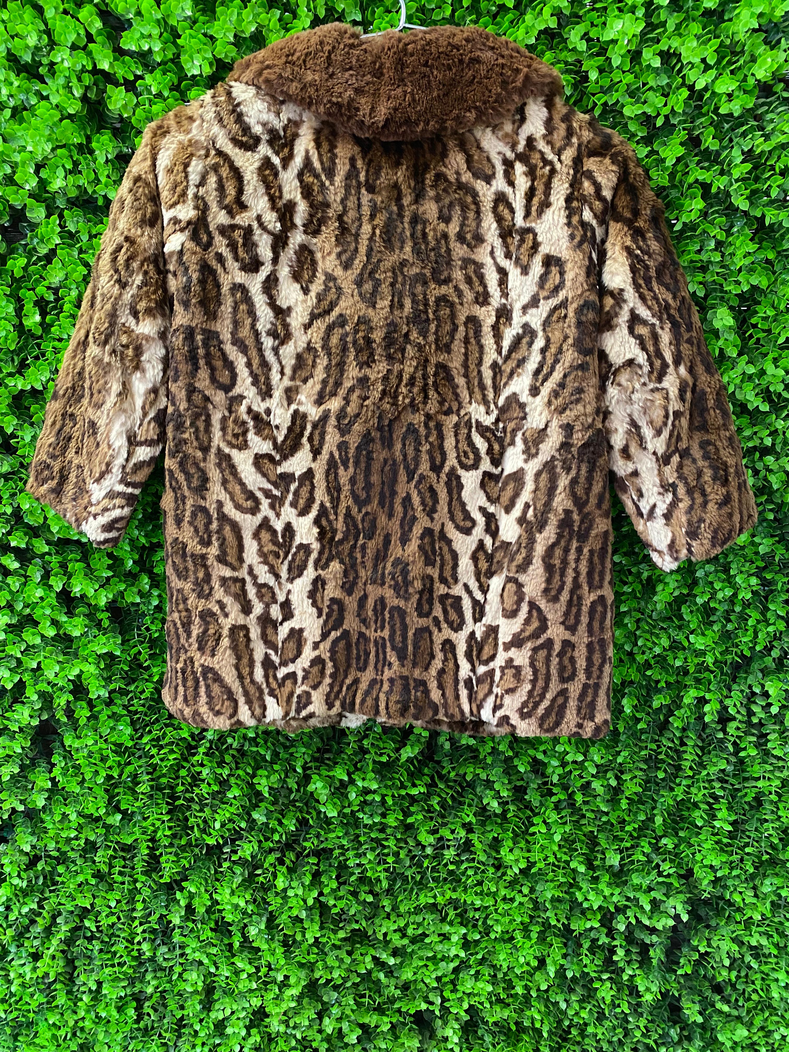 Vintage Dietzold Leopard-Print Fur Coat