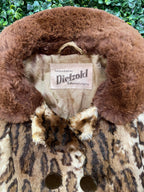 Vintage Dietzold Leopard-Print Fur Coat