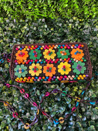 Colourful Floral Beaded Shoulder Bag