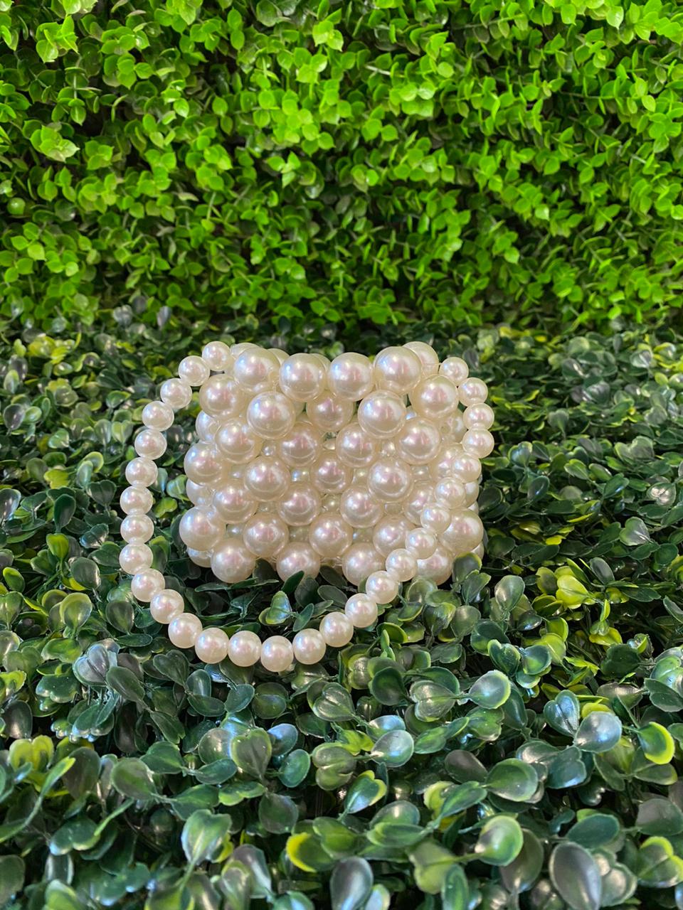 Tiny Pearl Beaded Mini Bag