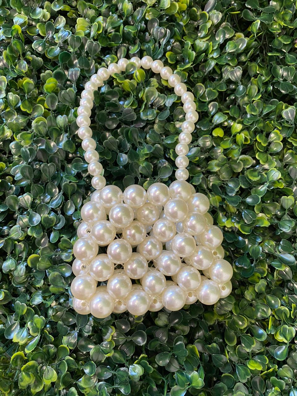 Tiny Pearl Beaded Mini Bag