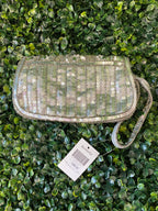 Accessorize Silver Sequin Embellished Clutch Bag
