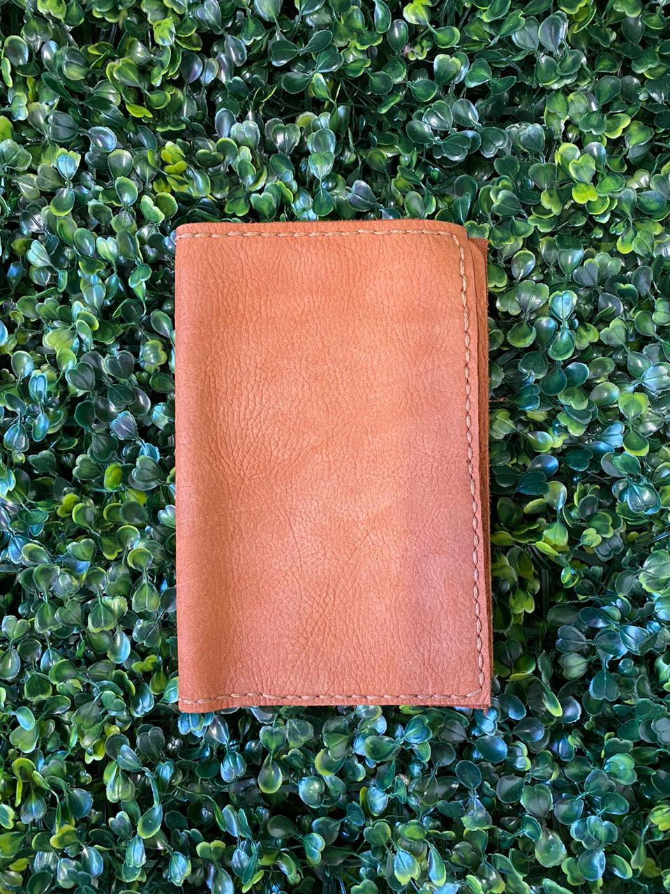 Caramel Leather-Look Wallet Purse