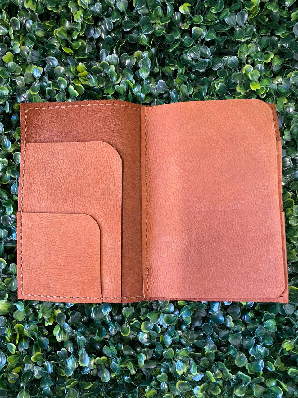 Caramel Leather-Look Wallet Purse