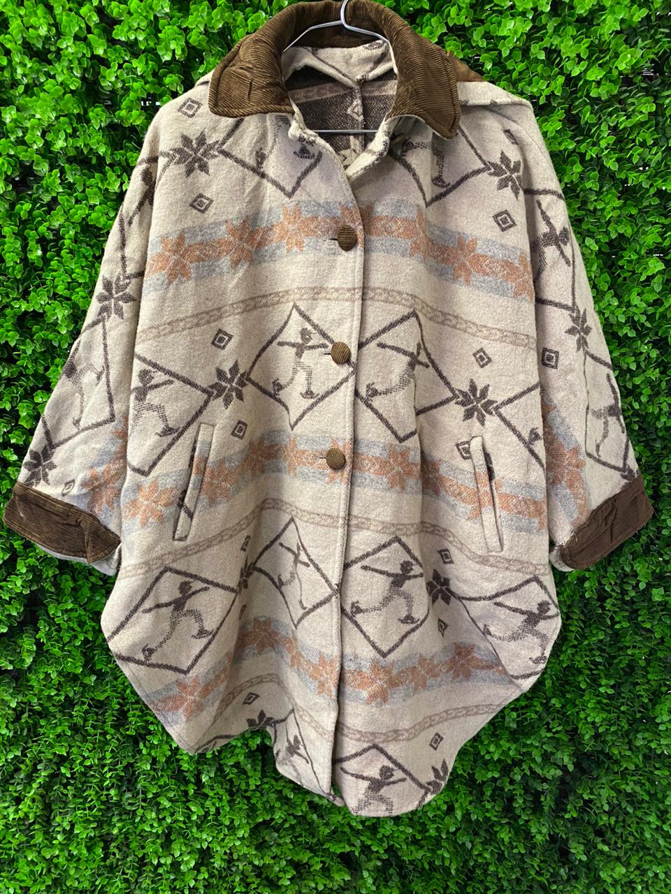 Varsi Italy Wool-Blend Hooded Cape Coat
