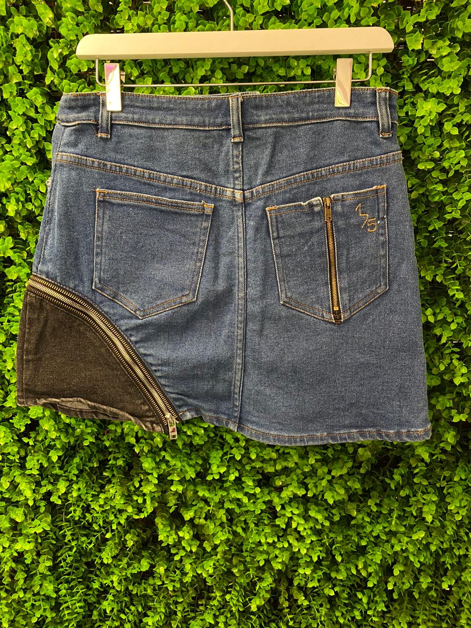 Sonia Rykiel Paris Zip-Detail Denim Mini Skirt