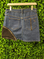 Sonia Rykiel Paris Zip-Detail Denim Mini Skirt