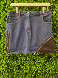 Sonia Rykiel Paris Zip-Detail Denim Mini Skirt