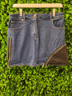 Sonia Rykiel Paris Zip-Detail Denim Mini Skirt