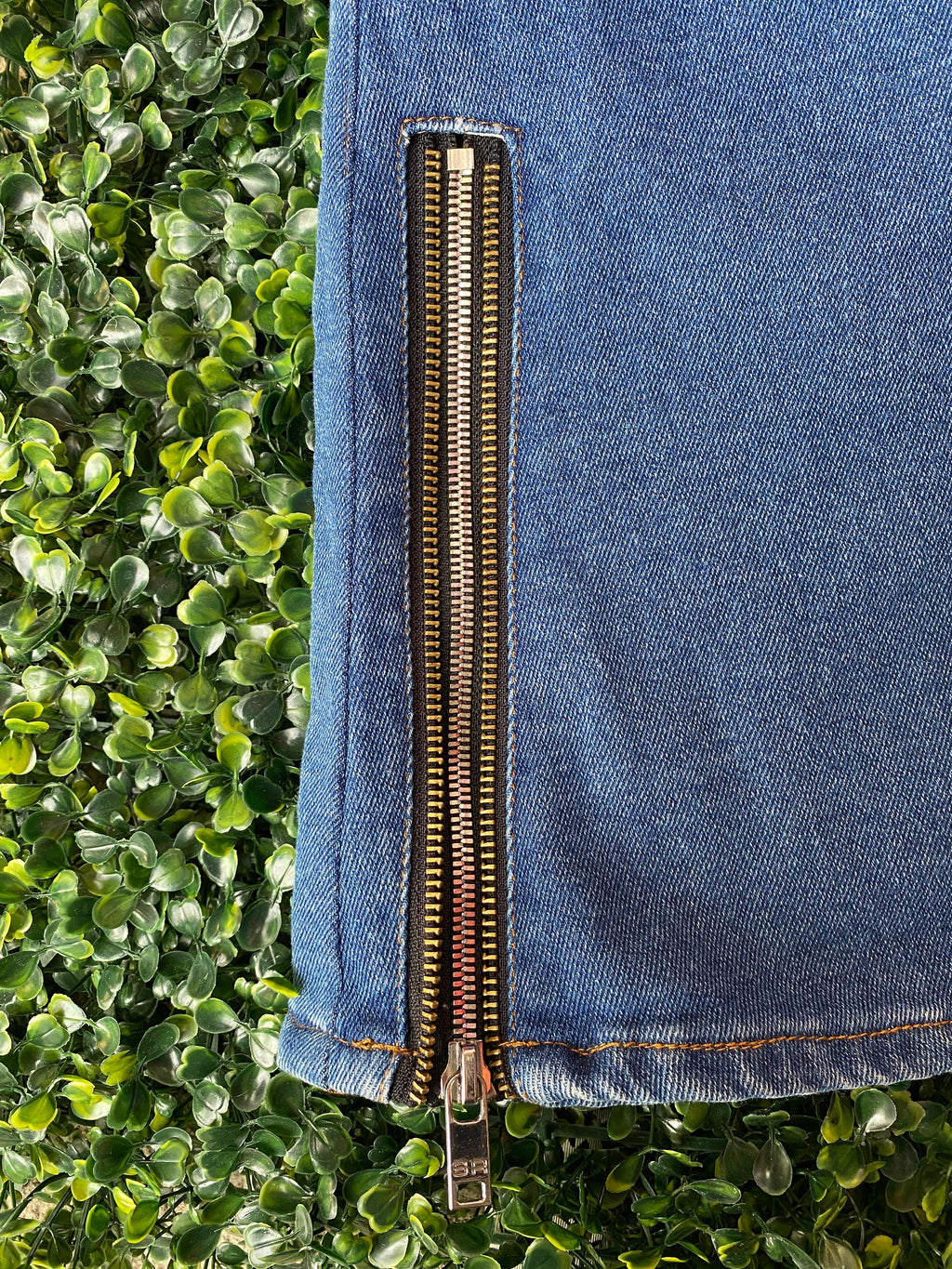 Sonia Rykiel Paris Zip-Detail Denim Mini Skirt