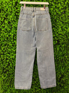 Light-Wash Wide-Leg Jeans