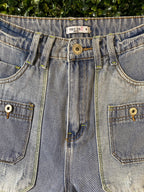 Light-Wash Wide-Leg Jeans