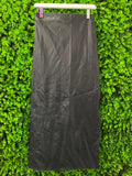 H&M Black Faux Leather Maxi Skirt